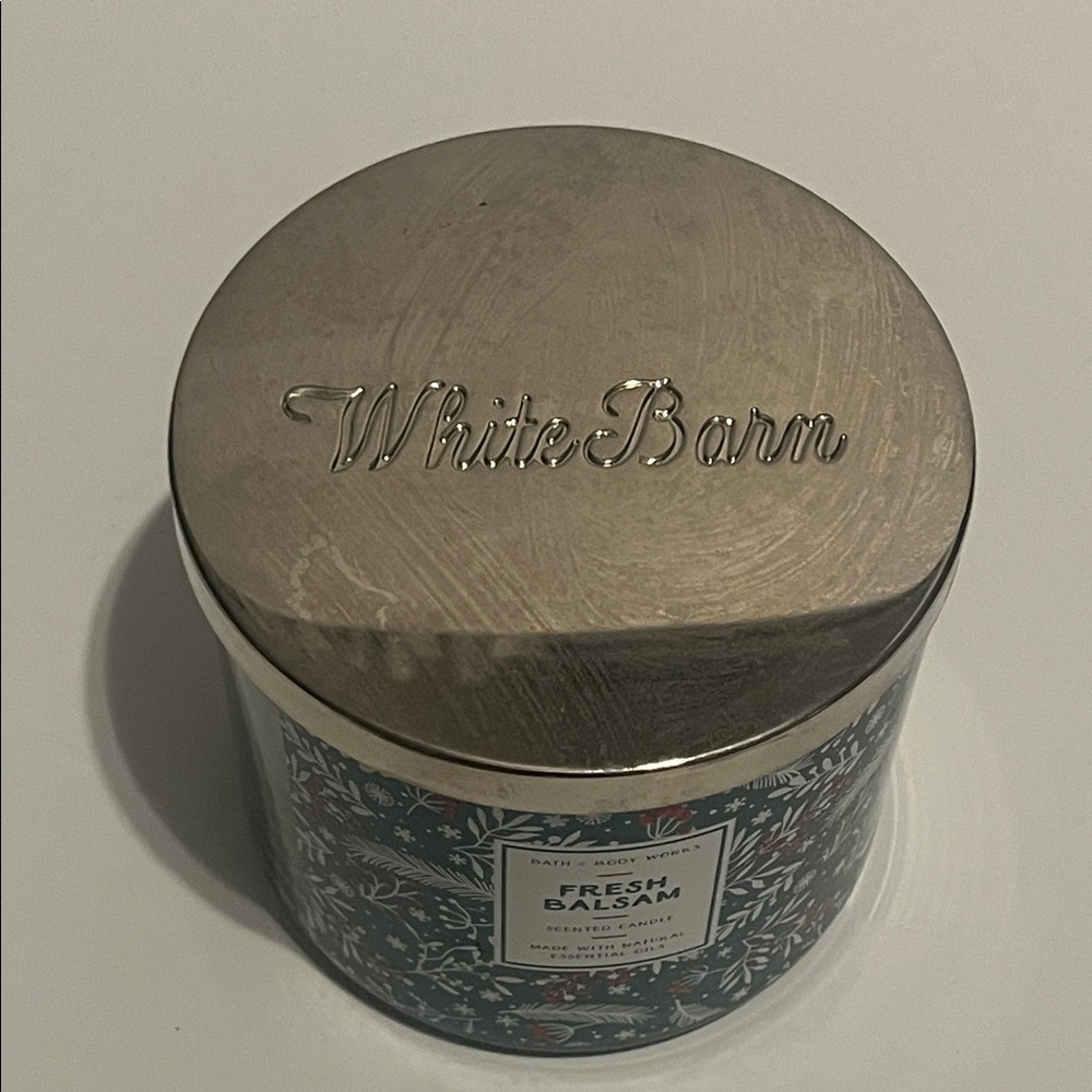 Bath & Body Works White Barn Candle - Fresh Balsam Brand New